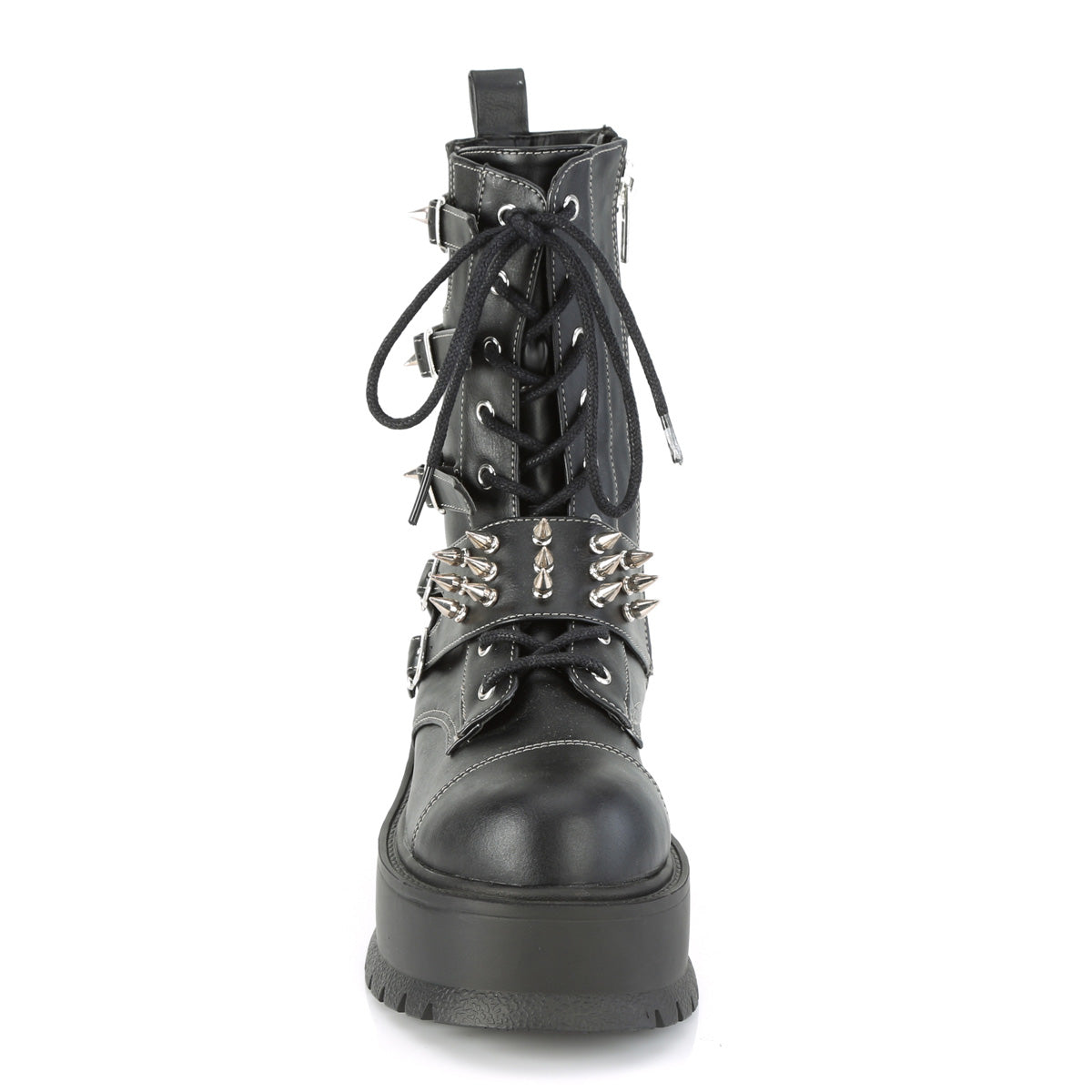 Women's Demonia Slacker-165 Platform Boots Black Vegan Leather | JDO964281