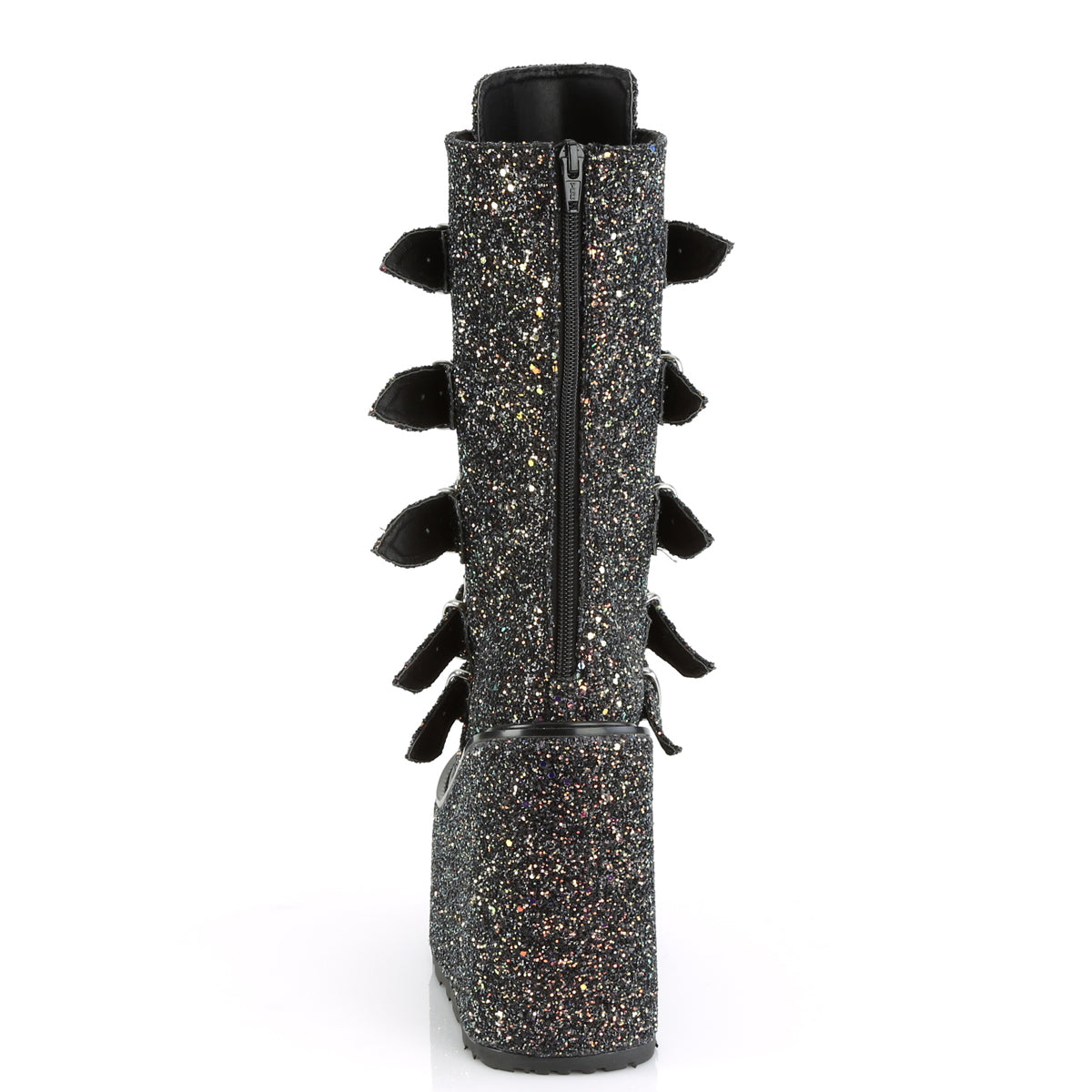 Women's Demonia Swing-230G Knee-high Boots Black Multi Glitter | NVJ608319