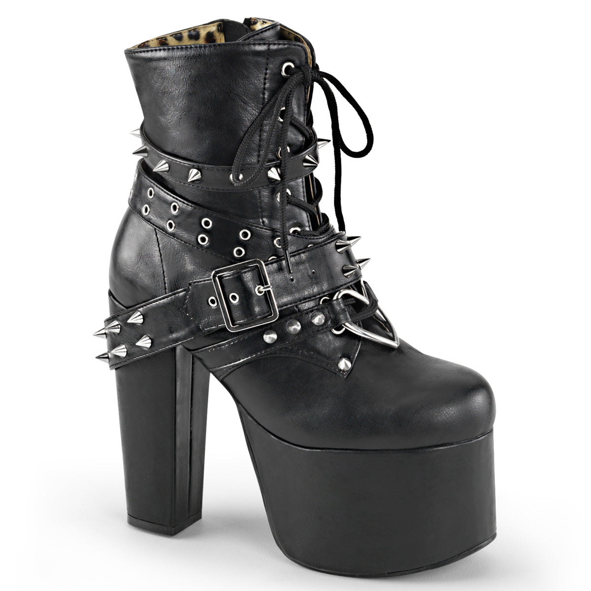 Women\'s Demonia Torment-700 Platform Boots Black Vegan Leather | SCF564801