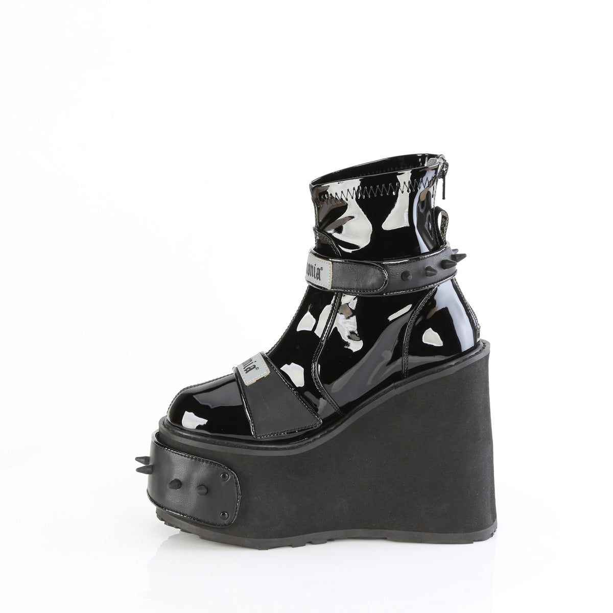 Women's Demonia Transformer-808 Platform Boots Black Vegan Leather | FAM291476