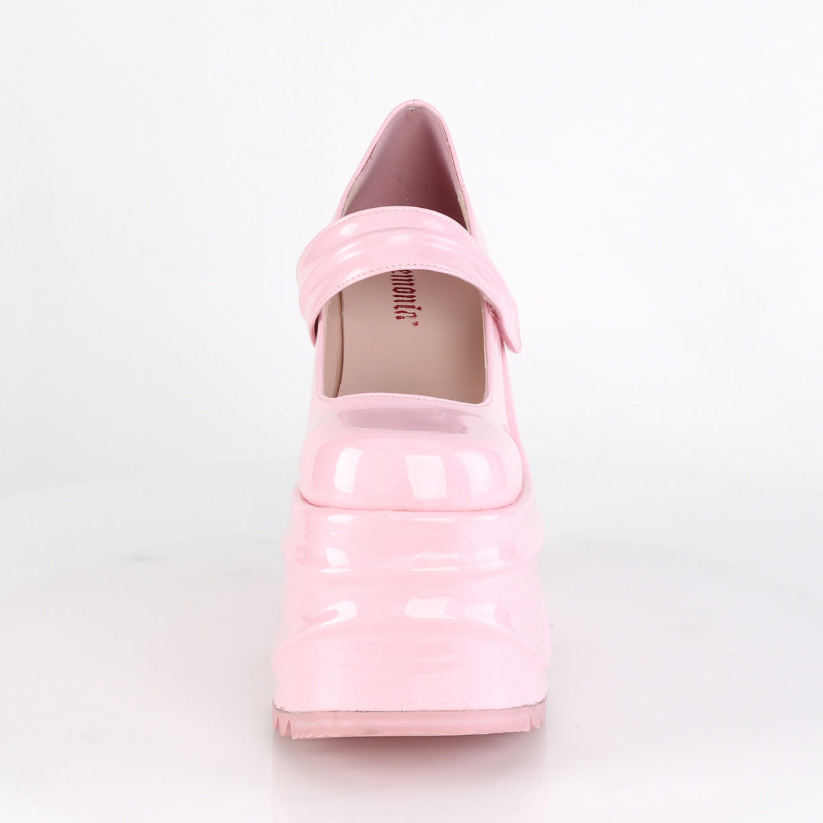 Women's Demonia Wave-32 Platform Shoes Baby Pink Hologram | DPX603814