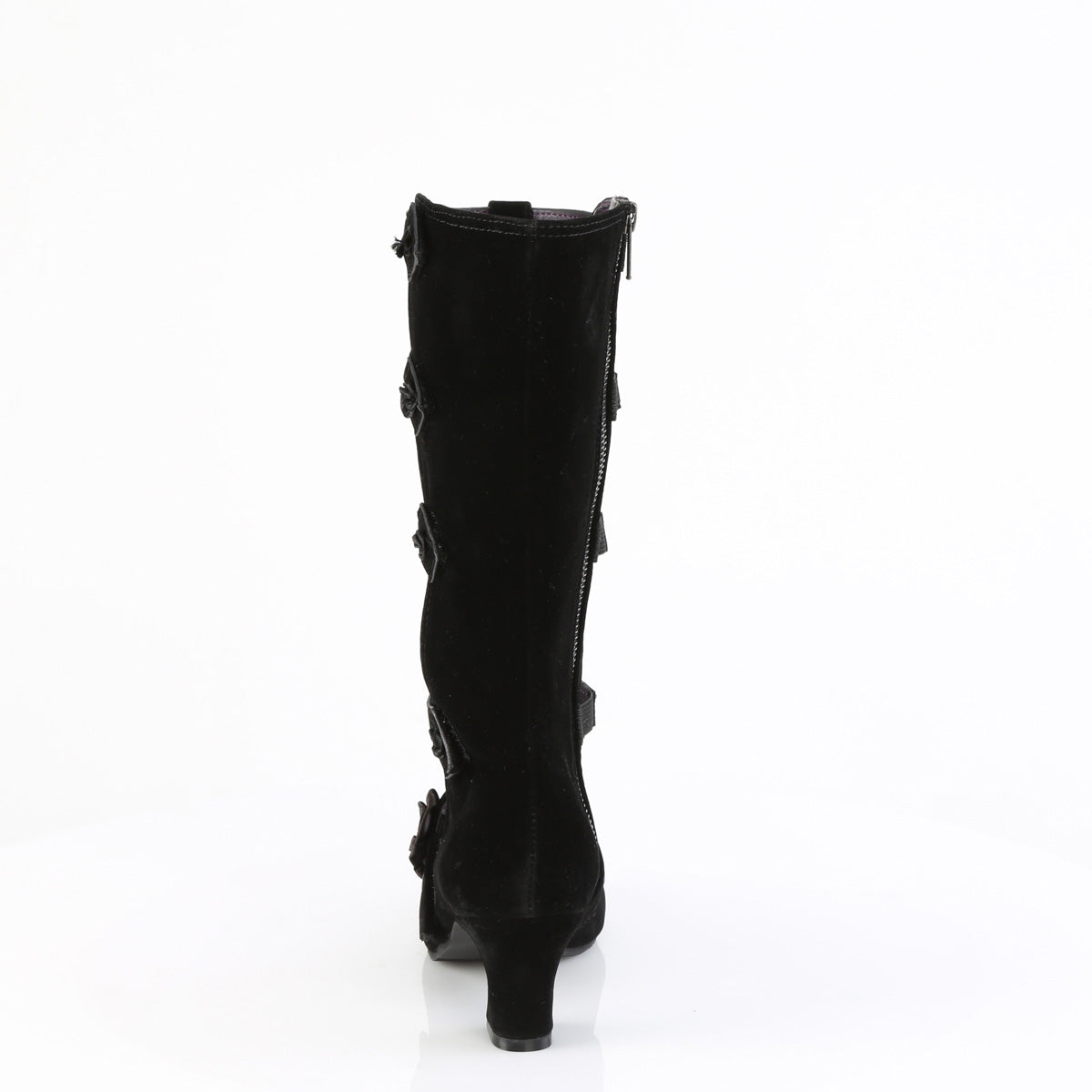 Women's Demonia Whimsy-118 Knee-high Boots Black Vegan Suede | RWF419075