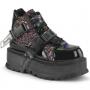 Black Patent-Black Multi Glitter